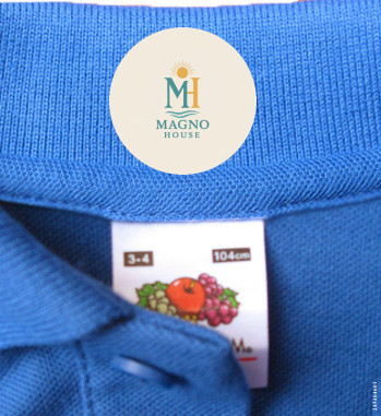 48 Personalised Iron-On Name Labels for Clothing | Back Neck Labels