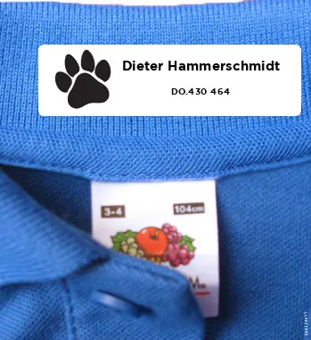 Care Home Clothing Labels