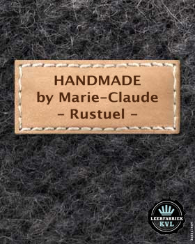 Kunstleder Label Gestalten