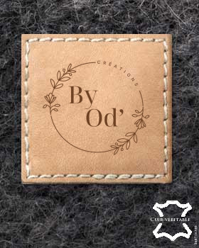 24 Custom Leather Labels with Logo | Personalised Leather Tags for Clothing | Leather Labels | Leather Tags