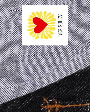 48 Étiquettes à coudre logo | Étiquettes en tissu pour usage professionnel